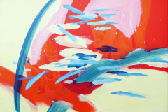 Space Fish II, 2004, Öl auf Maltafel (30 x 40 cm)