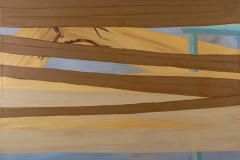Malerische Umwicklung III, 2001, Öl auf Baumwolle (120 x 160 cm)