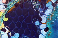 Rhizom - Convallaria Majalis III, 2009, Öl auf Baumwolle (140 x 100 cm)