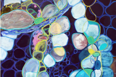 Rhizom - Convallaria Majalis II, 2009, Öl auf Baumwolle (140 x 100 cm)
