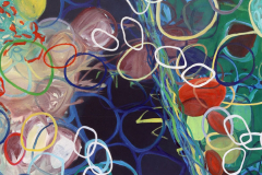 Rhizom - Convallaria Majalis IV, 2009, Öl auf Baumwolle (40 x 60 cm)