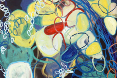 Rhizom - Convallaria Majalis VI, 2009, Öl auf Baumwolle (70 x 60 cm)