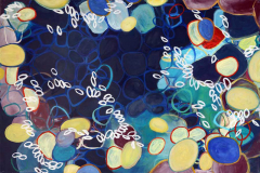 Rhizom - Convallaria Majalis VII, 2009, Öl auf Baumwolle (60 x 90 cm)