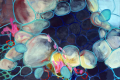 Rhizom - Convallaria Majalis I, 2009, Öl auf Baumwolle (60 x 90 cm)