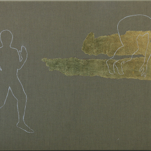 Transition 11, 2006, Öl und Gold auf Leinwand (50 x 60 cm)