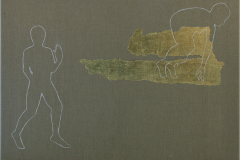 Transition 11, 2006, Öl und Gold auf Leinwand (50 x 60 cm)