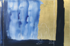Transition 3, 2006, Öl, Acryl und Gold auf Leinwand (60 x 80 cm)