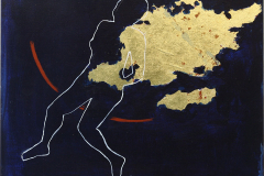 Transition 4, 2006/2007, Öl, Acryl und Gold auf Leinwand